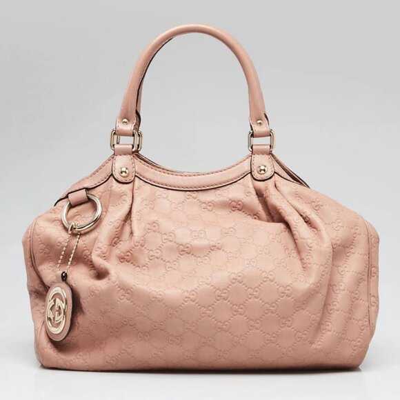 Gucci Blush Pink Guccissima Leather Medium Sukey Tote Bag 495-050925